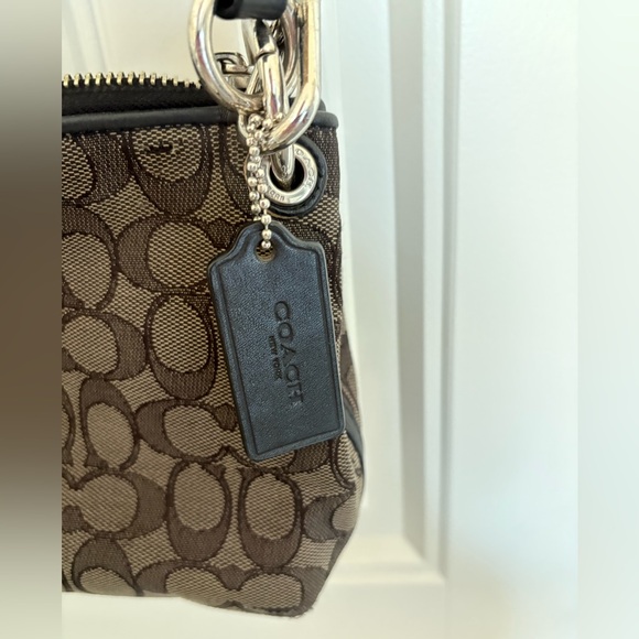 Vintage Coach Black and Gray Monogram Bag with hang tag! - Picture 4 of 16